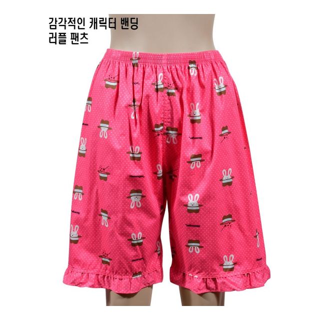 시원한 캐릭터 5부 여성 파자마 팬츠 - 우정잠옷 추천