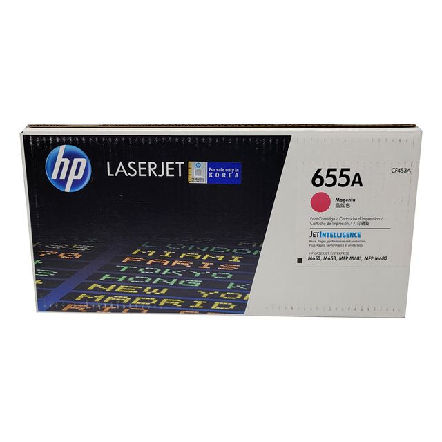 HP 정품 토너 M652dn 빨강 NO.655A 표준용량