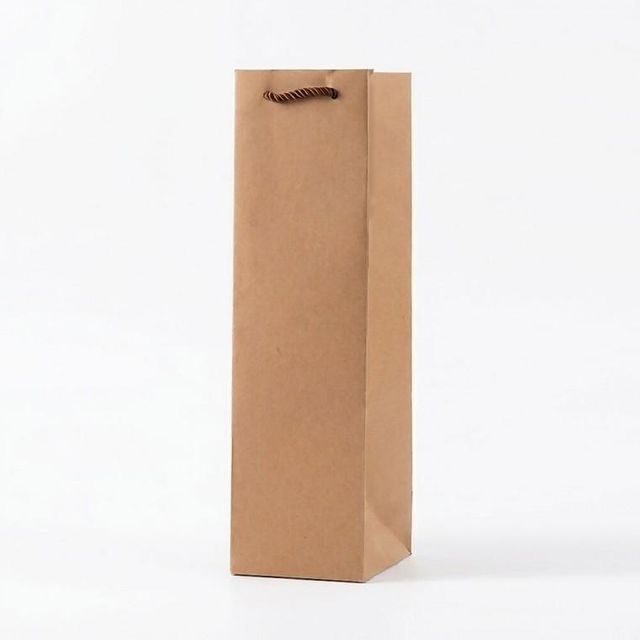 와인 쇼핑백 무지 주류 종이 크라프트 형 가방 위스키백