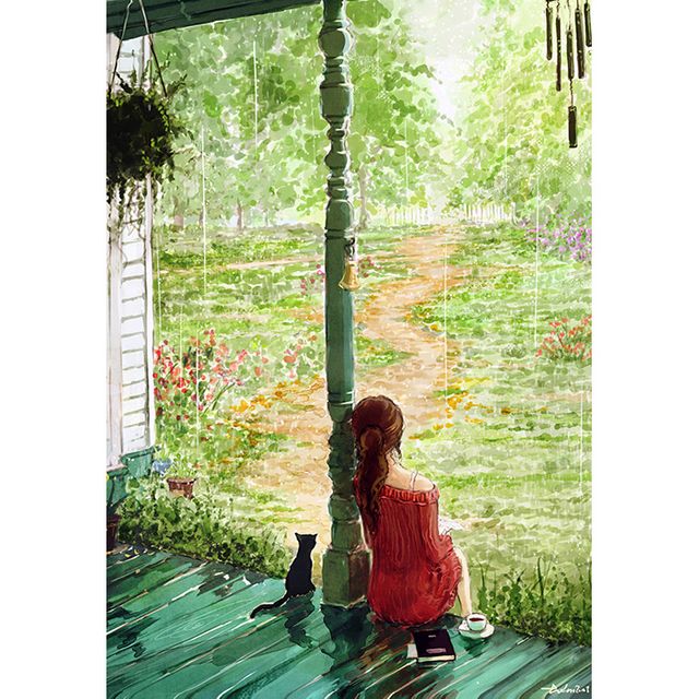1000피스 직소퍼즐 그리운 날의 수채화 - 감성 풍경 퍼즐