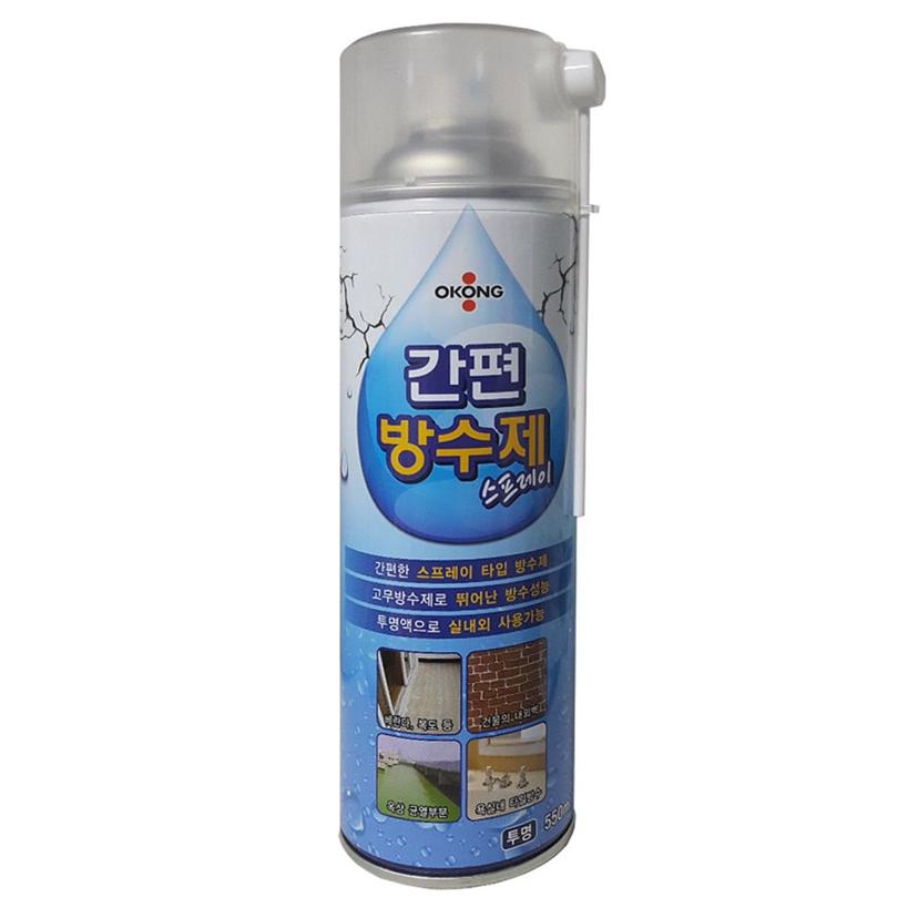 오공 간편 스프레이 투명 방수제 실내외 고무 방수