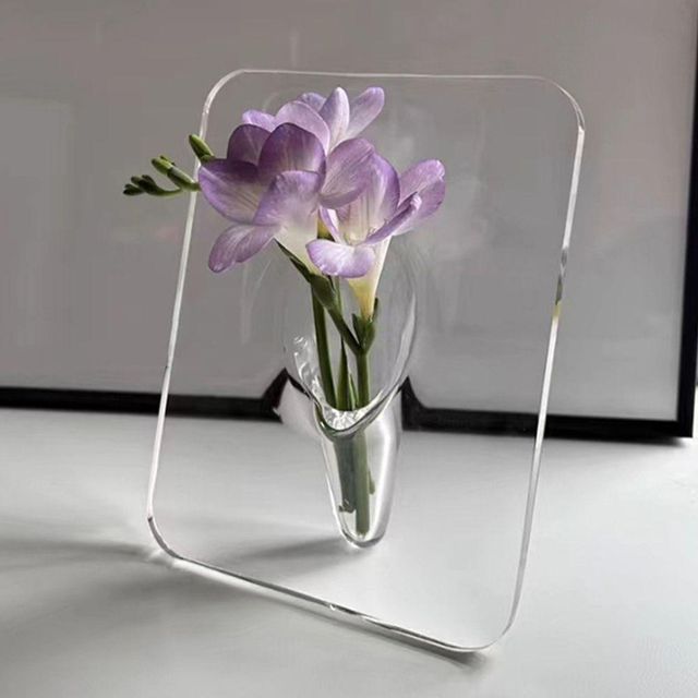 화병 투명 아크릴 오브제 꽃병 북유럽 선물 소품 인테리어화병
