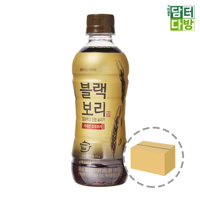 하이트진로 블랙보리 340ml x 20페트 - 무설탕 보리차