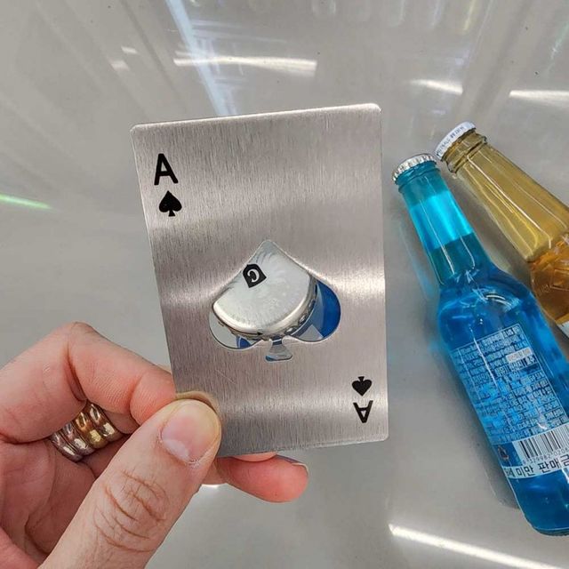 스페이드 맥주 병따개 스테인레스 오프너