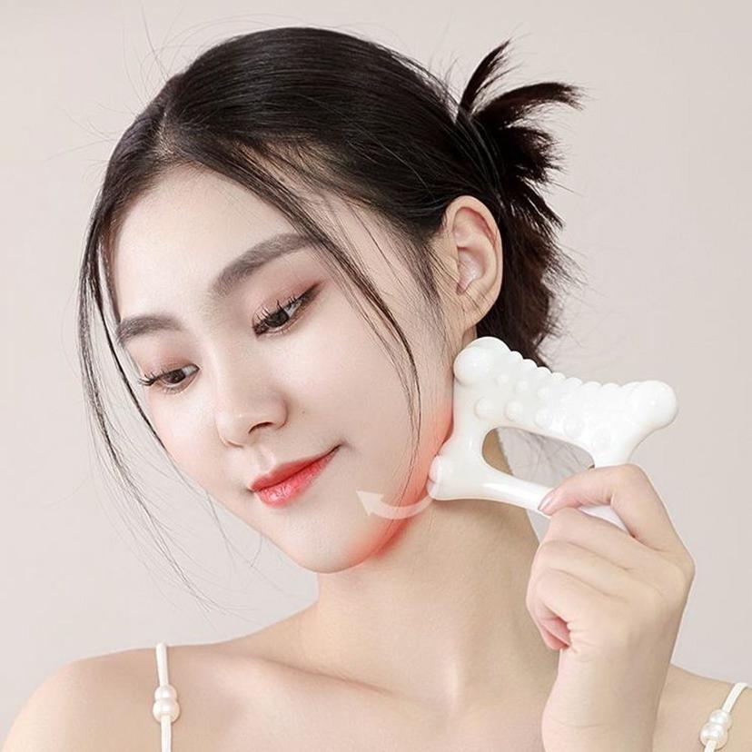 잔솔 세라믹 괄사 마사지기 얼굴 바디 림프 순환