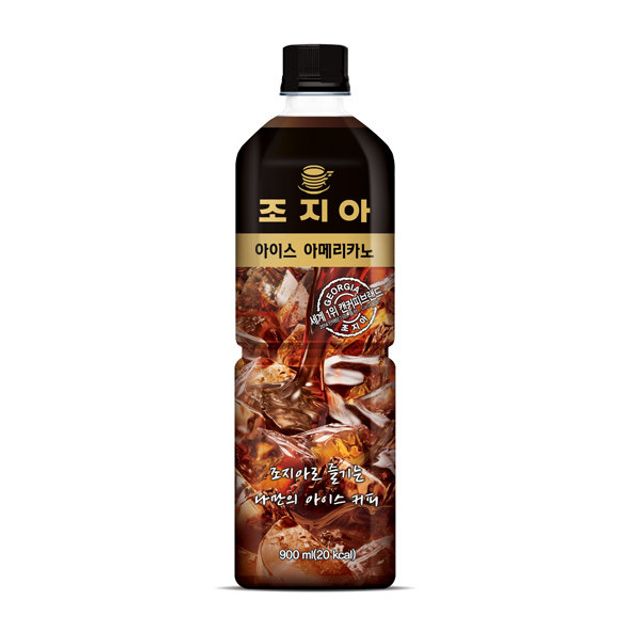 조지아 아이스아메리카노 900PET 12개입 - 깊고 진한 원두 커피의 시원함