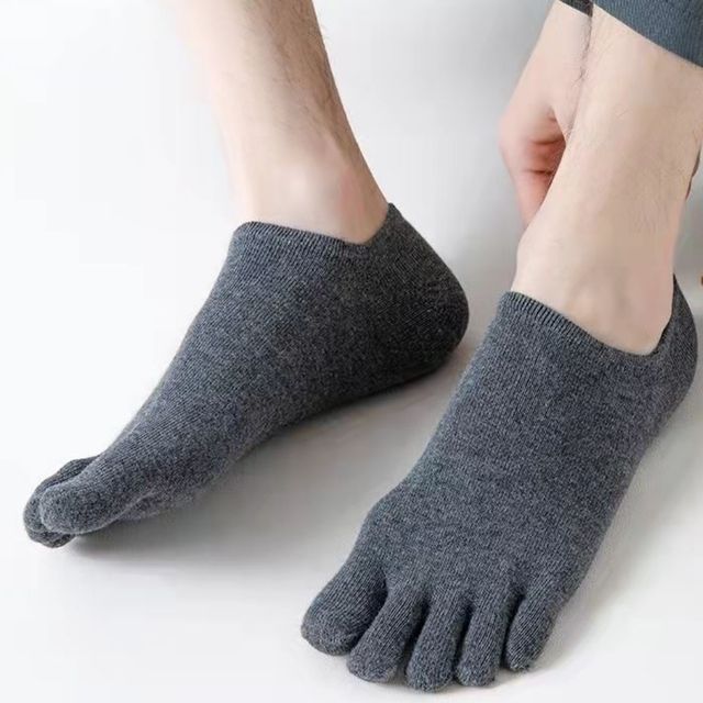 땀흡수 남성 발가락양말 단목 면 소재 발편한 양말