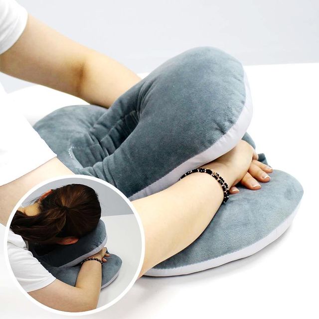 낮잠용 목쿠션 그레이 사무실 목베게 장시간 사용 편안함