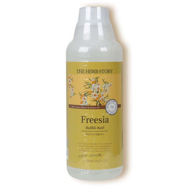 더허브스토리 버블바스 1000ml 후리지아 - 꽃향 입욕제
