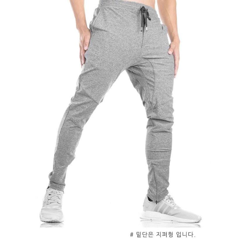 남성 배기 트레이닝 바지 밴딩 슬림핏 캐주얼 팬츠