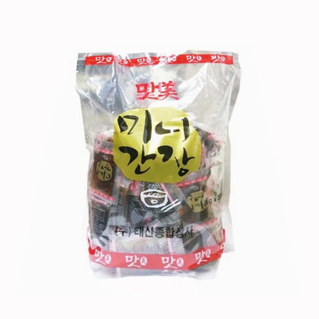 푸드 태산 미니 간장 6ml 200개 소포장 간편 조미료