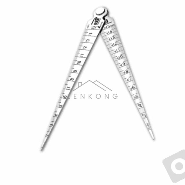테이퍼게이지틈새측정 틈새게이지 데퍼게이지 더블 틈새1 15지름2 15길이120mm 1EA