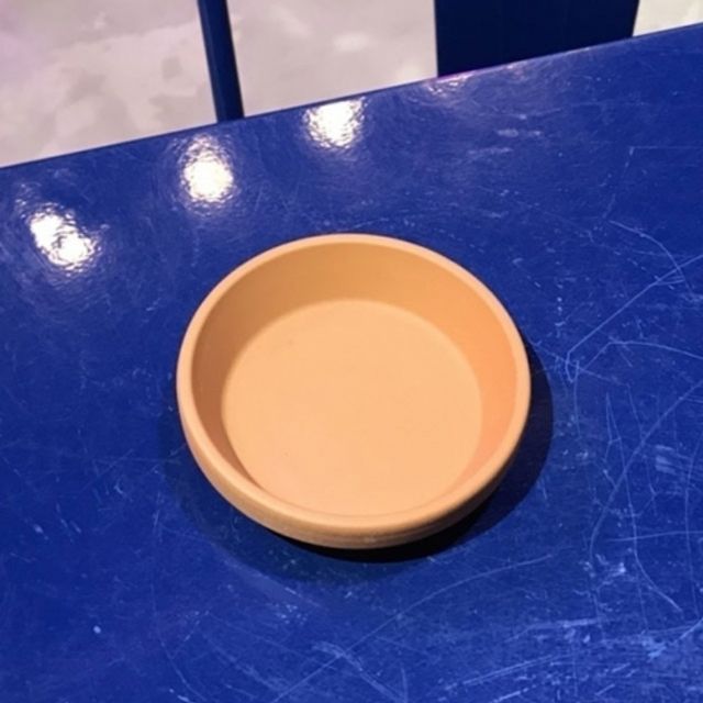 황토빛 토분화분받침 독일산 내경75mm 외경100mm