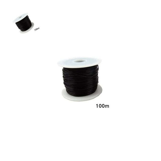 다용도 인테리어 스틸와이어 길이 100m 두께 1mm 흑색 철끈 공예끈 와이어공예 액자와이어
