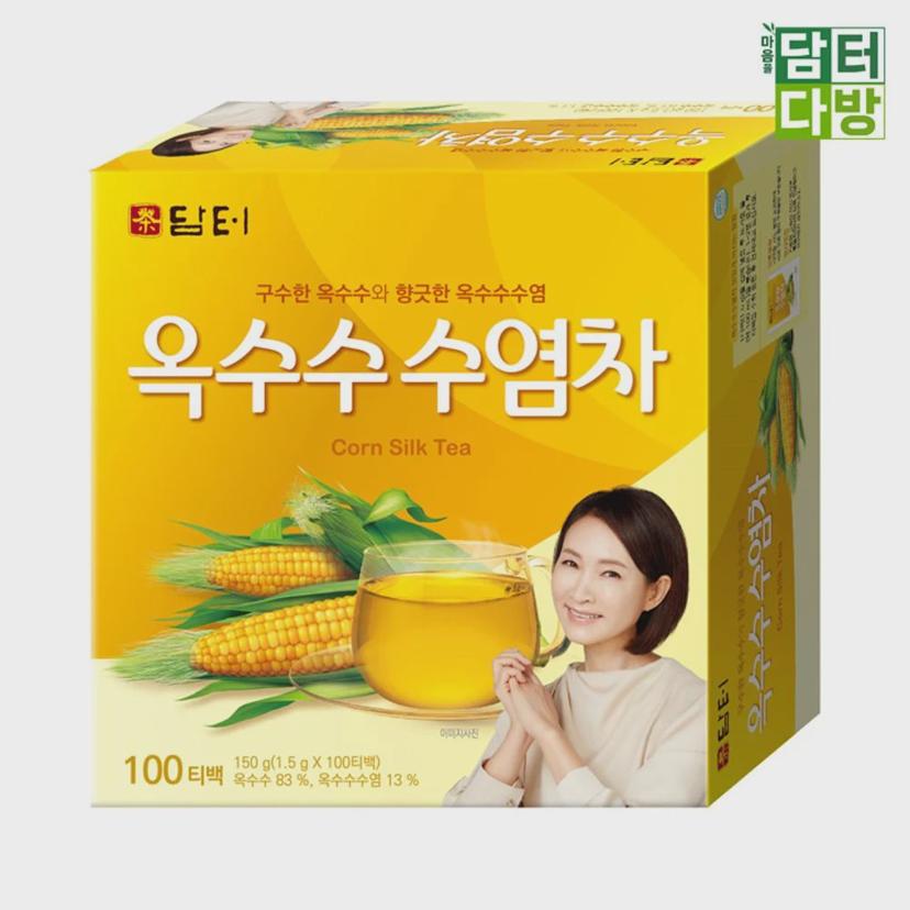담터 옥수수수염차 100티백 - 구수한 맛의 건강차