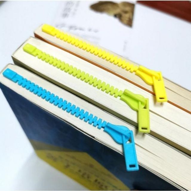 지퍼 북마크 독특한 디자인 책갈피 독서 소품