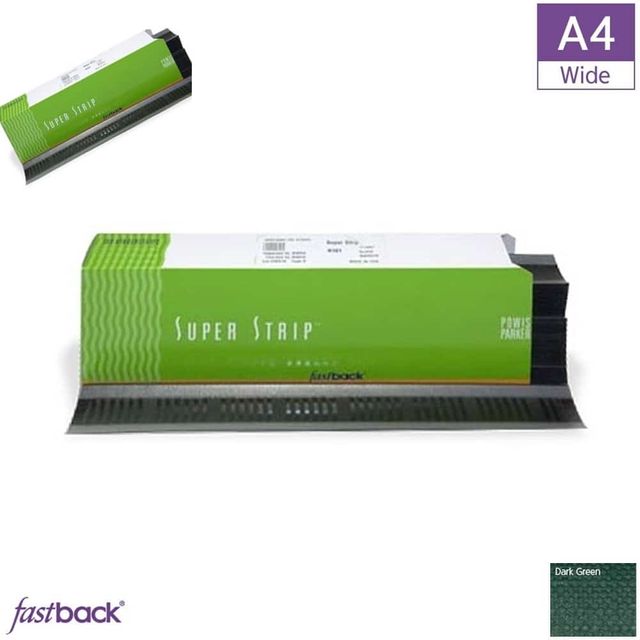 Faback 20E 전용 SuperStrip wide 다크그린 제본철 제본클립 서류철 제본스트립