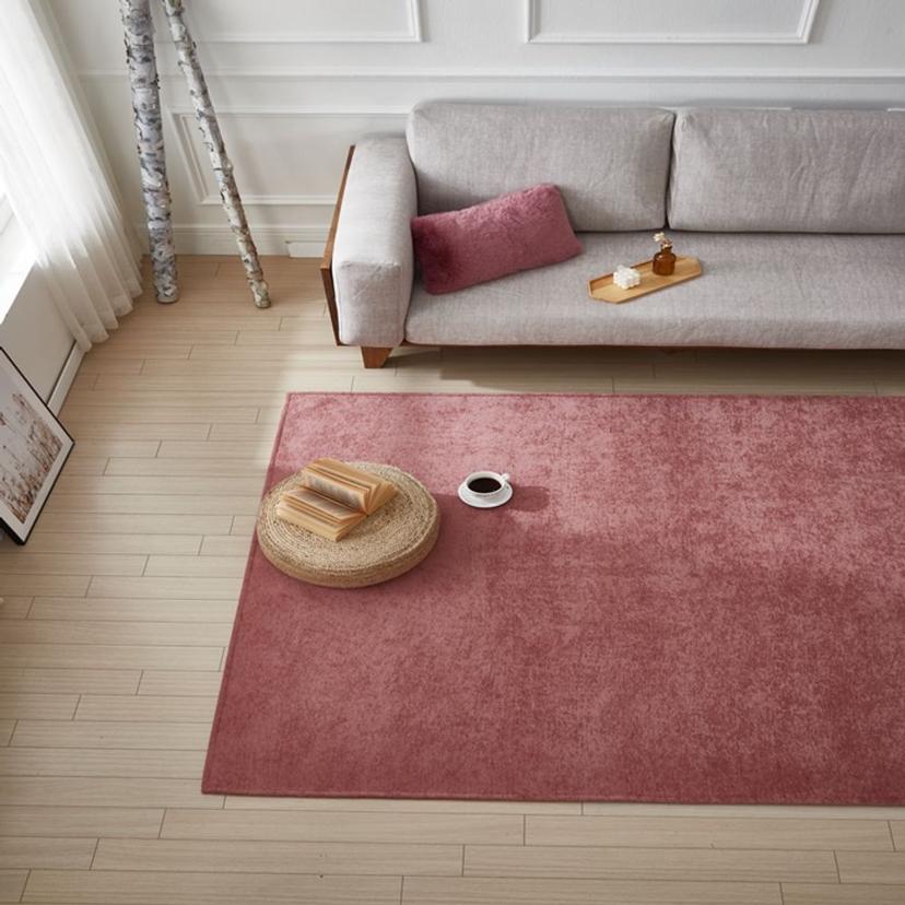 셔닐 사각 러그 카페트 100x150cm 거실 침실 매트
