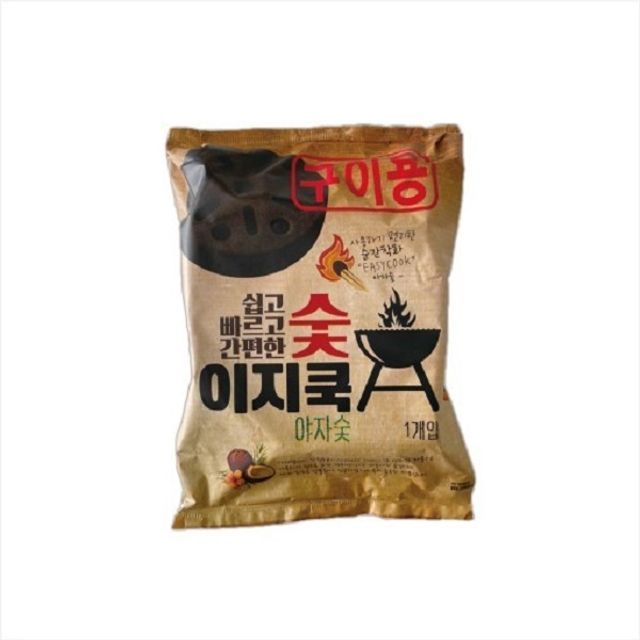 이지쿡 야자숯 1P 빠르고 간편한 캠핑용 번개탄 숯