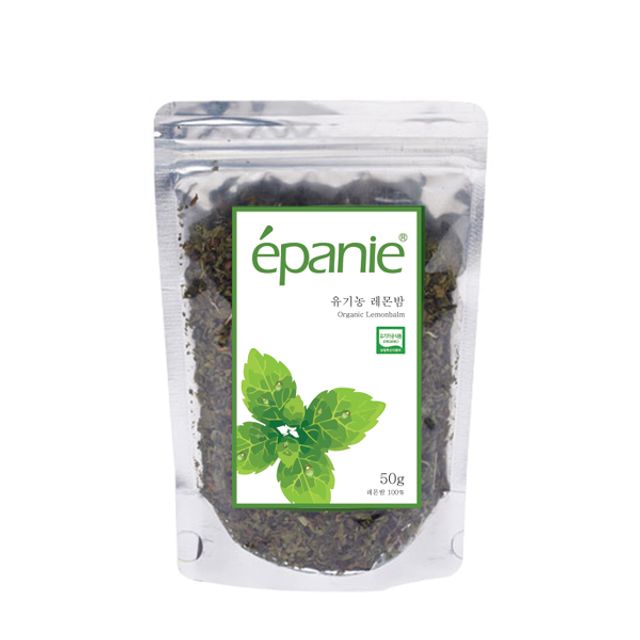 에빠니 레몬밤 리필팩 50g 허브잎차 - 경제적 대용량 지퍼백 포장