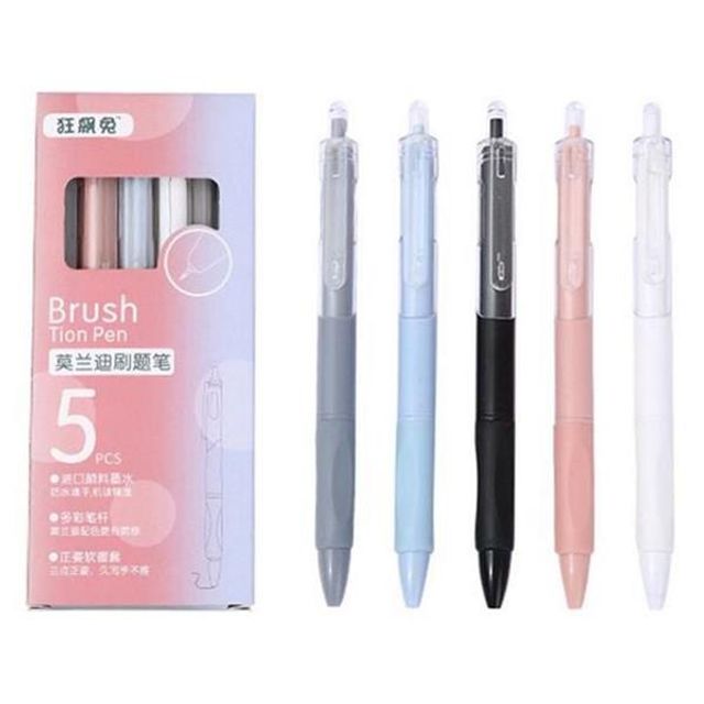 시험용 0.5mm 볼펜 필기감 부드러운 볼펜 다채로운 학용품