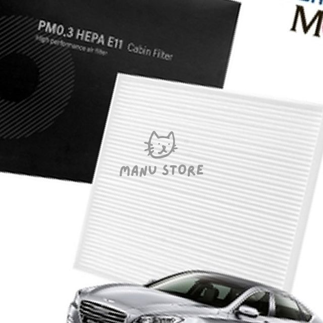 자동차필터 자동차에어컨청소 PM0.3 E11 에어컨 히터 필터 제네시스DH