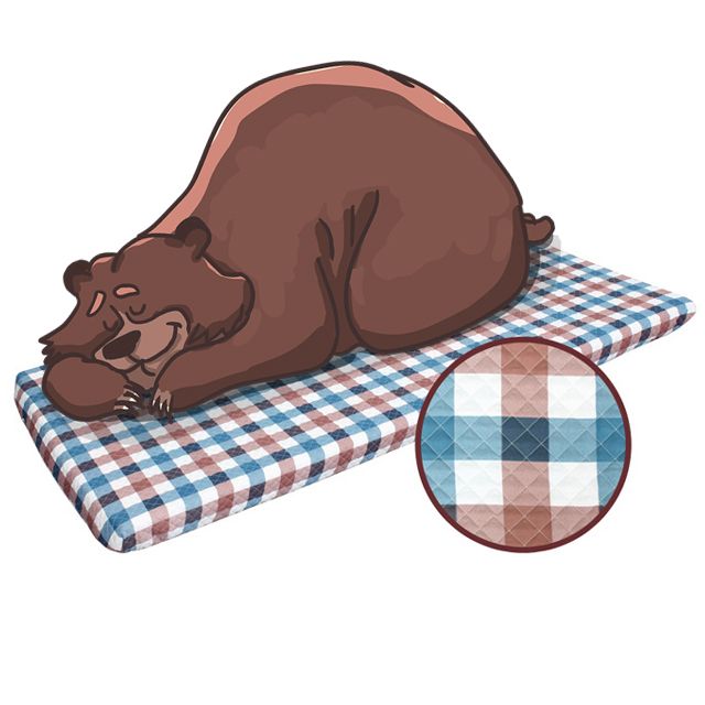 컬러풀한 디자인의 병원 침대 매트리스 커버
