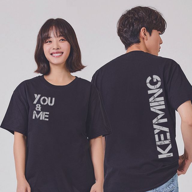 키밍 YOU ME 여름커플티 심플티셔츠