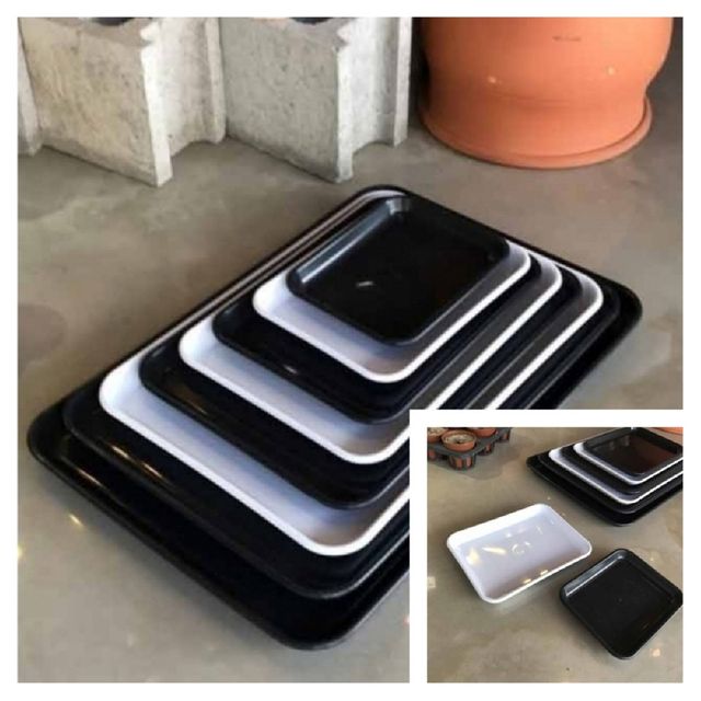 은성 세진 직사각 13x17cm 미니 플라스틱 화분받침대 화분물받이 물받침대 화분물받침대 화분물받침