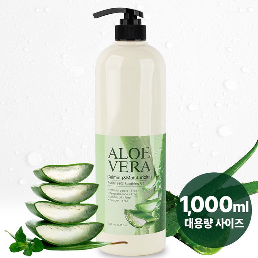 피부보호 알로에 수딩젤 1000ml 대용량 수분 진정 케어