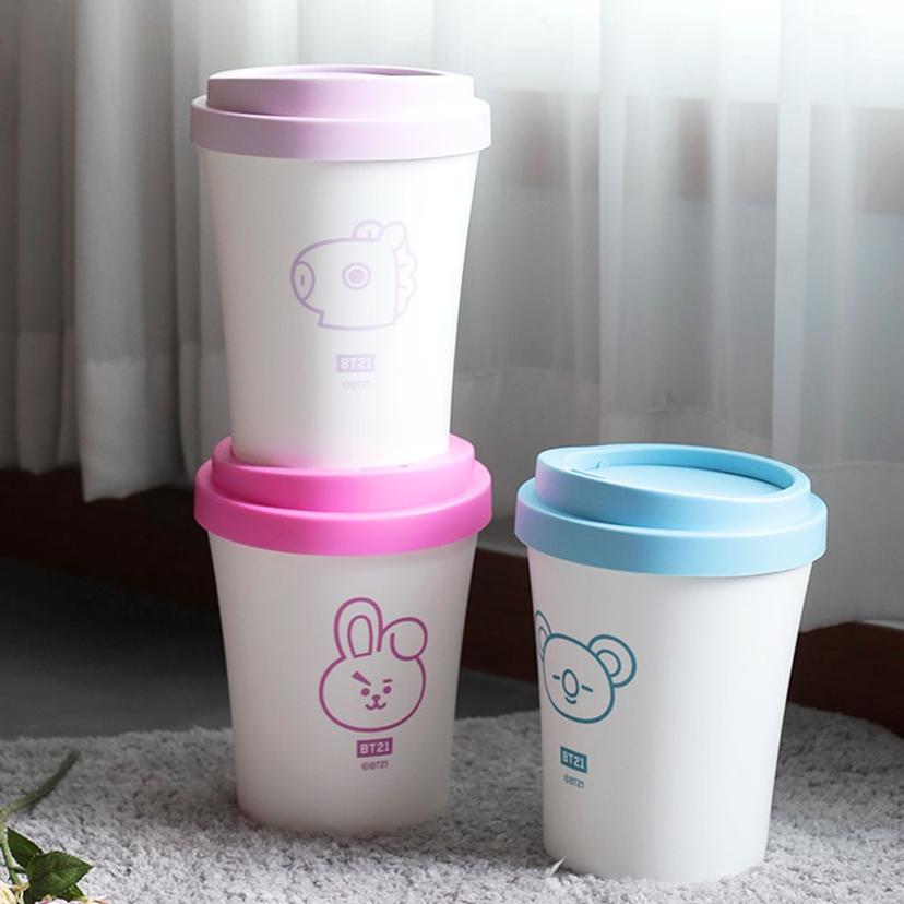 BT21 스윙 미니 휴지통 책상용 다용도 쓰레기통