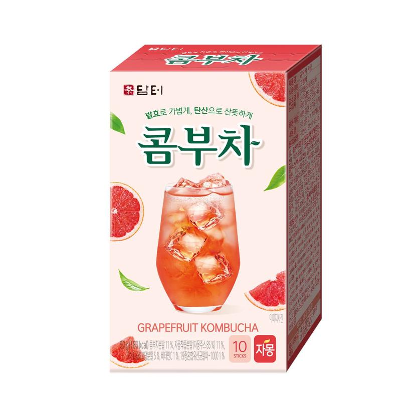담터 콤부차 자몽 5g x 10T - 상큼하고 가벼운 저칼로리 차
