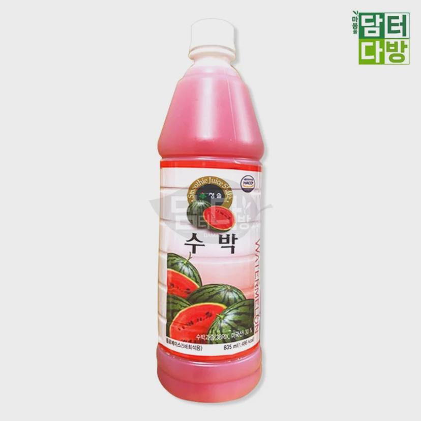 청솔 수박 원액 835ml 수박 에이드 주스 베이스
