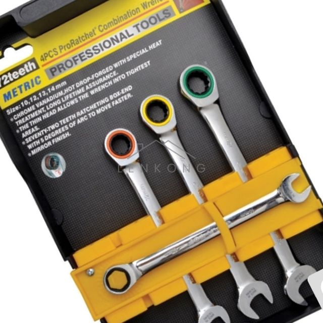 나사풀기 너트렌치 기어라쳇렌치세트 4PCS GEAR TOP T GW 4S