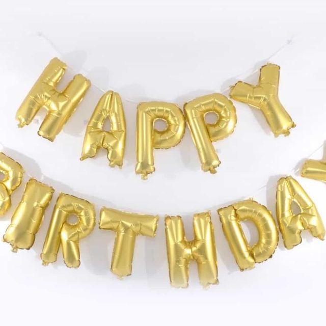 메세지은박풍선세트생일골드 풍선장식 생일파티장식