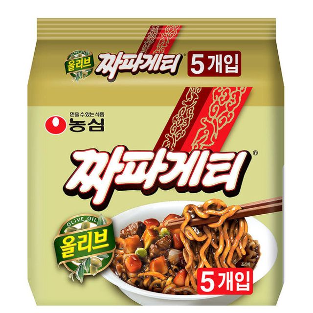 농심 올리브 짜파게티 봉지 라면 140g 5개입 세트