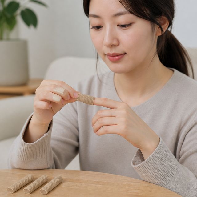 실리콘 골무 밴드 손가락 발가락 커버 잘라쓰는 테이핑 아대