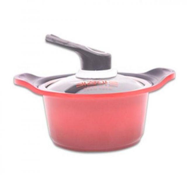 레드 세라믹 통주물 양수 냄비 양수냄비 찌개 라면 전골 미니 16cm 주물