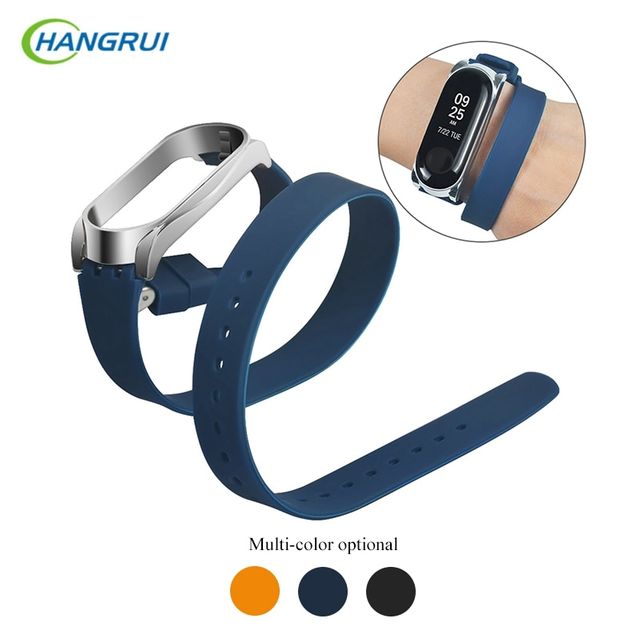 Mi Band 4 용 실리콘 스트랩 Xiaomi Mi Band 3/4 NFC 호환
