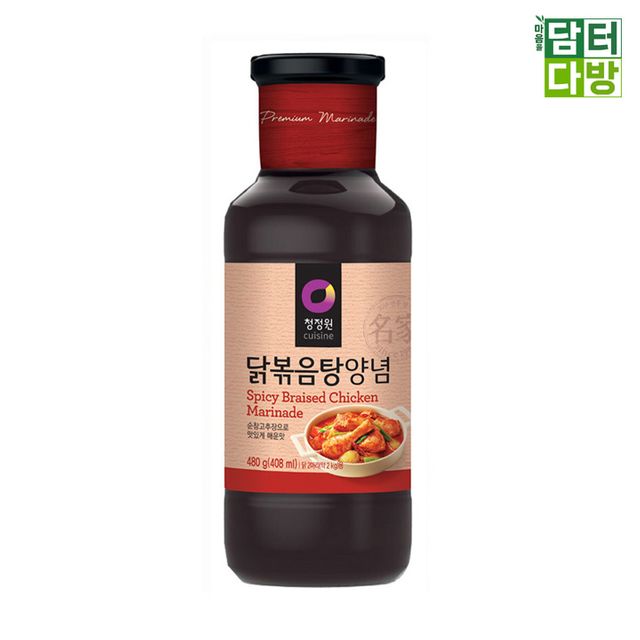 청정원 닭볶음탕양념 480g X 3개 - 대용량으로 풍부한 닭볶음탕 맛 완성