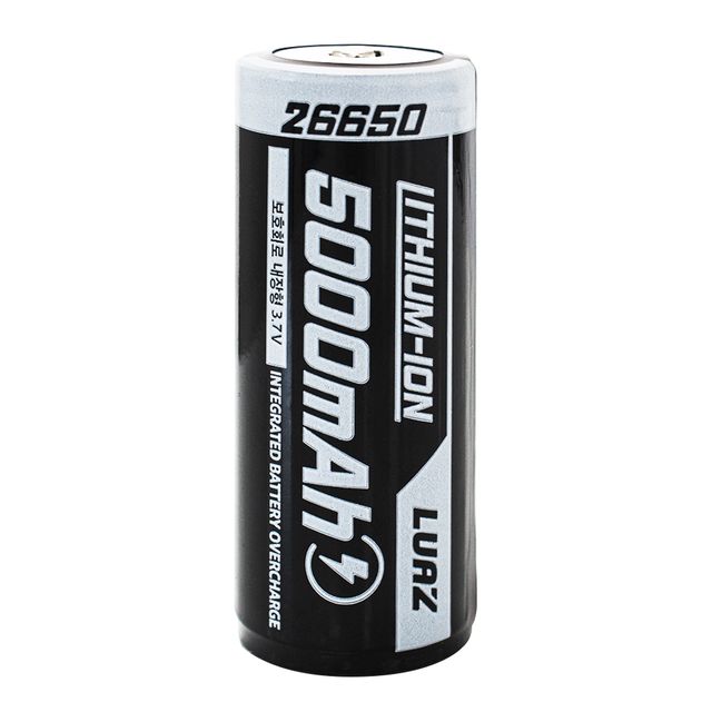 26650 5000mAh 리튬이온 배터리 - 충전용 고용량 건전지