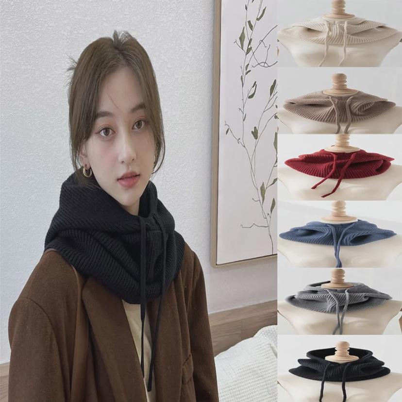 겨울 페이크 후드 바라클라바 모자 넥워머 일체형