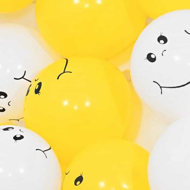 네오13cm스마일풍선100개 남아생일풍선 풍선스탠드
