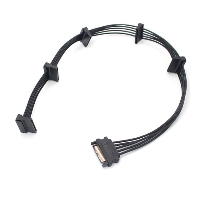 SATA TO 5SATA 전원 5분배 케이블 T-S-5SATA - 안정적인 전원 공급