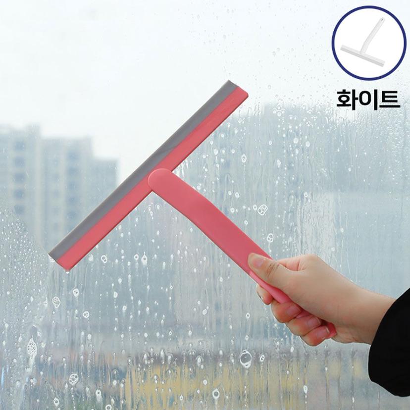 유리창 닦이 청소 도구 욕실 스퀴지 화이트 창문 물기 제거