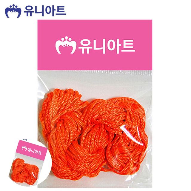 공예실 매듭공예재료 매듭실 주황
