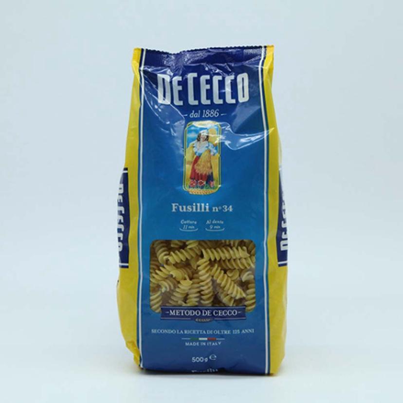 돌돌 말린 나사 모양 푸실리 34번 500g 파스타면