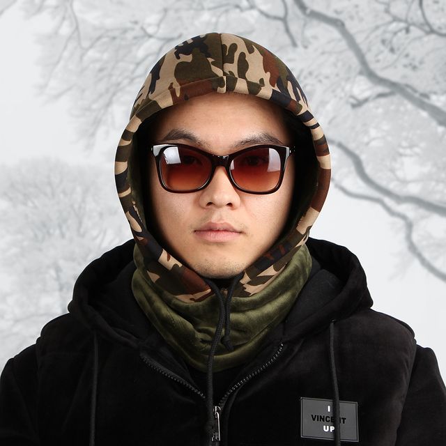 겨울 후드 넥워머, 밀리터리 방한 넥워머 남녀용