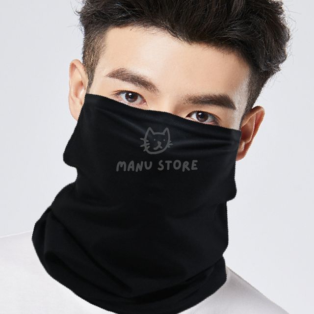등산용스카프 냉스카프 귀걸이형 쿨 멀티스카프 블랙