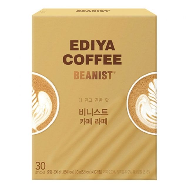 이디야 비니스트 카페라떼 30T - 부드러운 라떼 맛, 집에서도 카페처럼